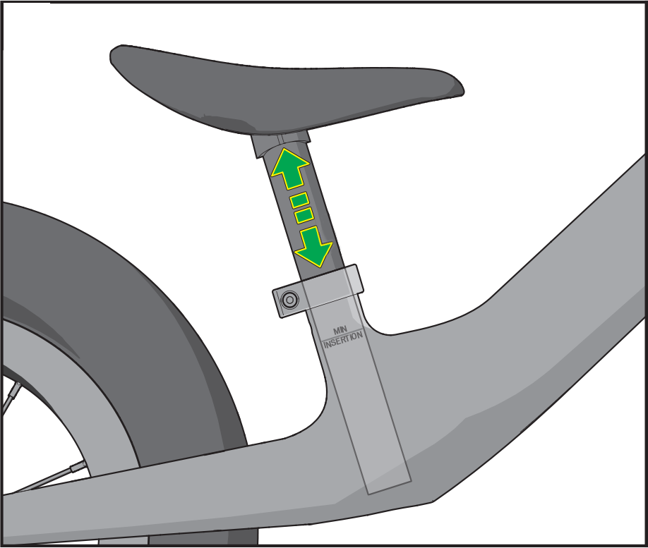Image of seatpost height -click to enlarge