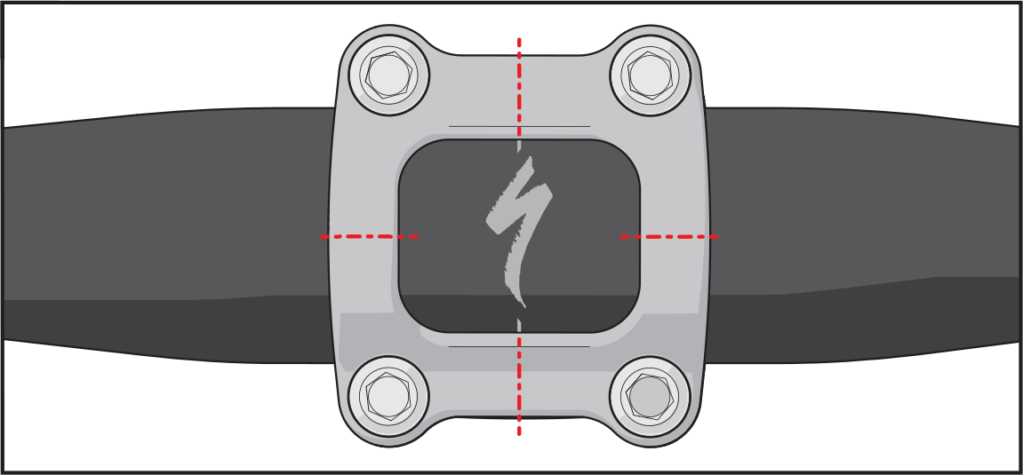 Image of centered handlebar -click to enlarge